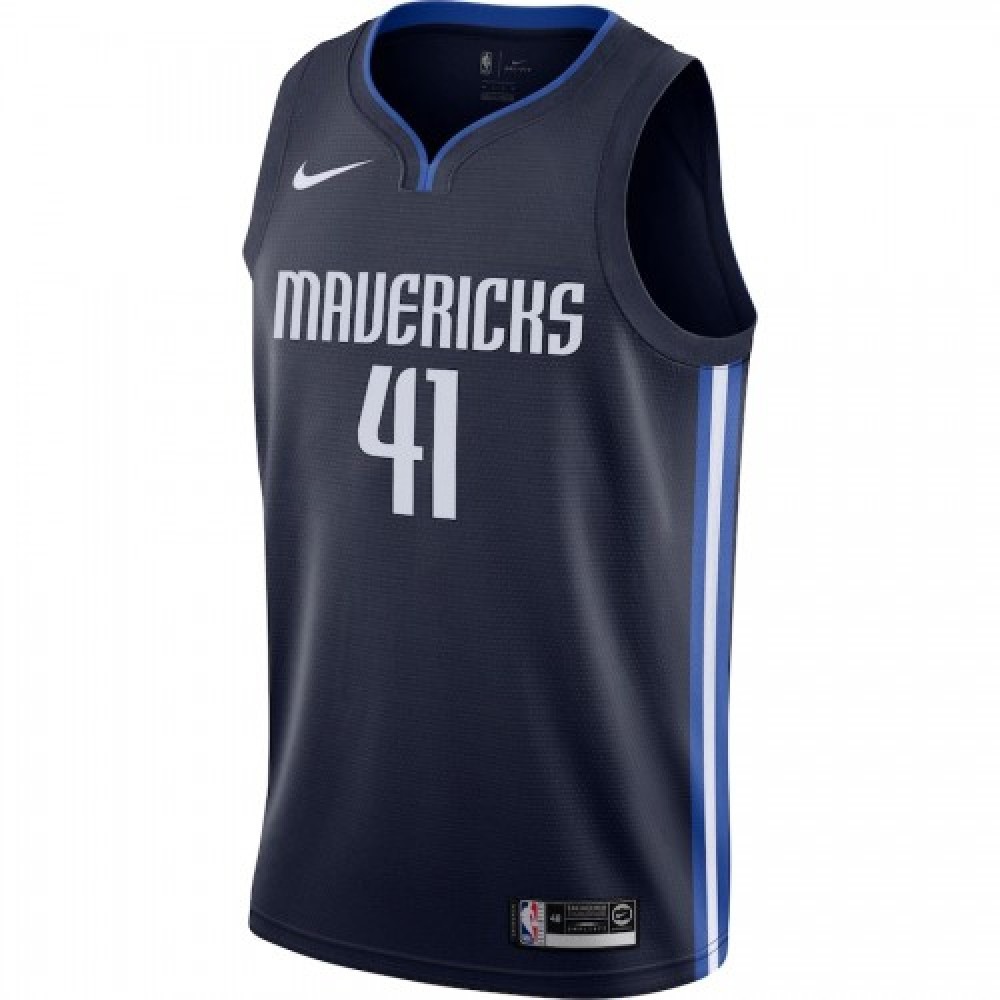 Men's Dallas Mavericks Dirk Nowitzki #41 Navy Finished Swingman Jersey - Statement Edition-Pro Kit Vault | Brand New 26/27 Sports Jerseys